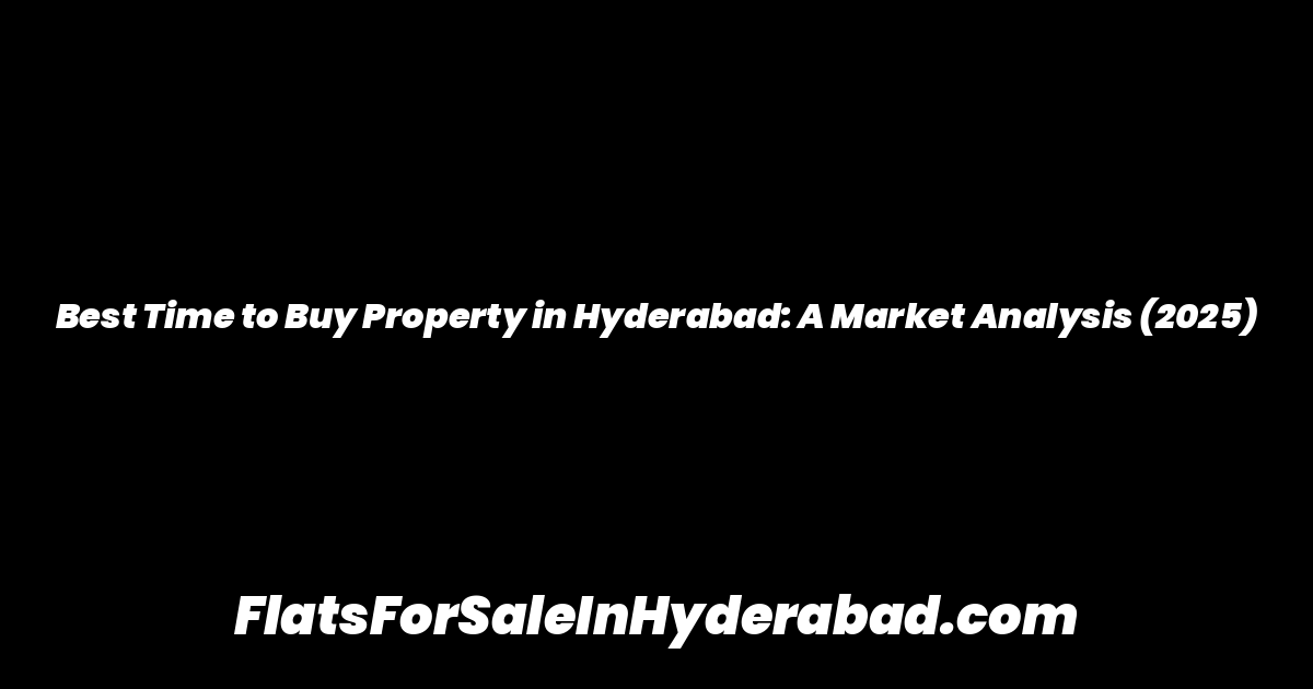 Best Time to Buy Property in Hyderabad: A Market Analysis (2025)